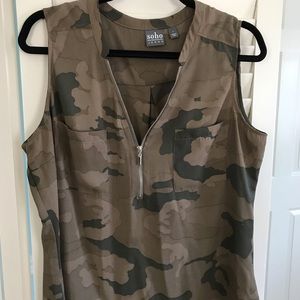 NY & Company Camouflage Shirt